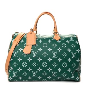 Louis Vuitton Calfskin Monogram Speedy P9 Bandouliere 50 Green