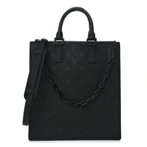 Louis Vuitton Taurillon Monogram Sac Plat Messenger Black