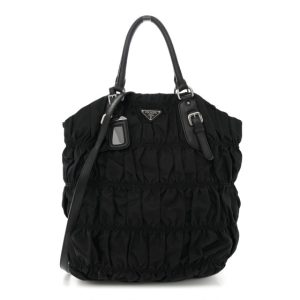 Prada Tessuto Nylon Gaufre Tote Black