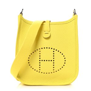 Hermes Taurillon Clemence Evelyne TPM Lime
