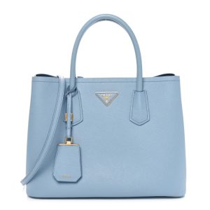 Prada Saffiano Cuir Small Double Bag Bag Astrale