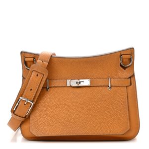 Hermes Taurillon Clemence Jypsiere 28 Moutarde