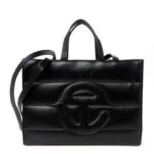 Telfar x MOOSE KNUCKLES Nylon Quilted Medium Shopping Bag Black