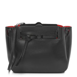 Loewe Boxcalf Mini Lazo Tote Black
