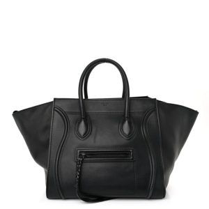 Celine Smooth Calfskin Medium Phantom Luggage Black