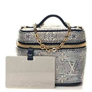 Louis Vuitton Monoglam Micro Vanity Blue