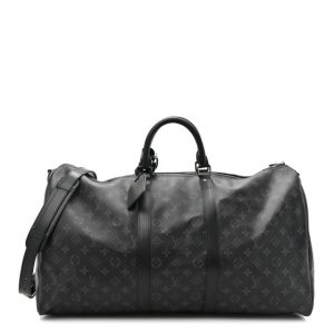 Louis Vuitton Monogram Eclipse Keepall Bandouliere 55