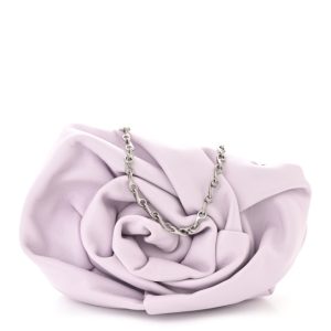 Burberry Lambskin Rose Clutch Haze