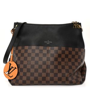 Louis Vuitton Damier Ebene Calfskin Maida Black