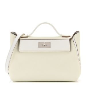 Hermes Togo Swift 24/24 29 Mushroom New White