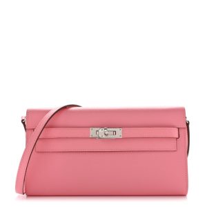 Hermes Epsom Kelly Wallet To Go Rose Confetti