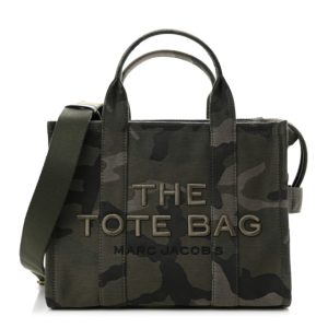 Marc Jacobs Canvas Camouflage Medium The Tote Bag Khaki