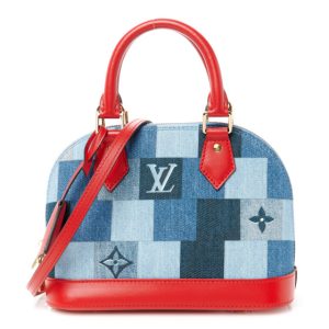 Louis Vuitton Denim Damier Monogram Patchwork Alma BB