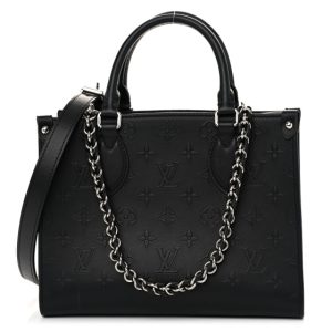 Louis Vuitton Calfskin Monogram Bold Onthego PM Black