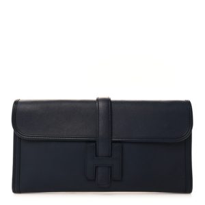Hermes Swift Jige Elan 29 Clutch Bleu Indigo