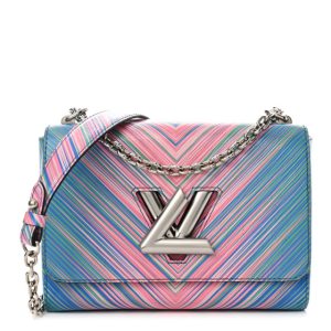 Louis Vuitton Epi Tropical Twist Shoulder Bag MM Blue Rose