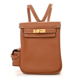 Hermes Swift Kelly Jump Backpack Gold