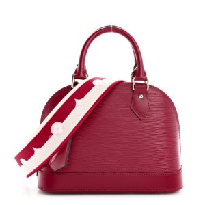 Louis Vuitton Epi Jacquard Alma BB Raspberry