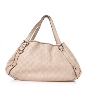 Gucci Guccissima Medium Abbey Shoulder Bag Beige