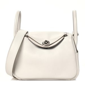 Hermes Swift Verso Mini Lindy 20 Gris Perle Gris Meyer