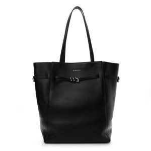 Givenchy Calfskin Voyou Medium North South Tote Black
