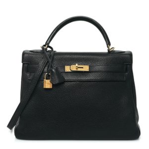 Hermes Togo Kelly Retourne 32 Black