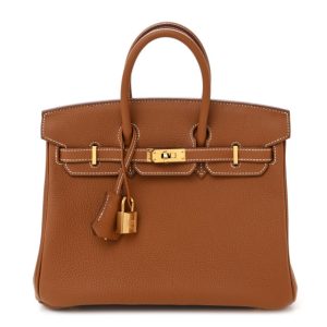 Hermes Togo Birkin 25 Gold