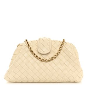 Bottega Veneta Nappa Intrecciato Teen The Lauren 1980 Clutch With Chain String