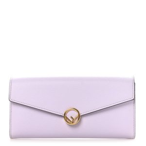 Fendi Vitello Cruise F is Fendi Continental Envelope Wallet on Chain Anemone