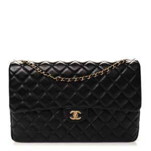 Chanel Caviar Quilted XXL Travel Flap Bag Black