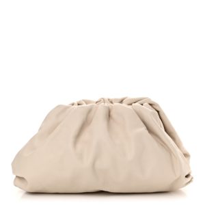 Bottega Veneta Smooth Butter Calf The Pouch Oversized Clutch Plaster