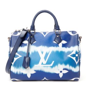 Louis Vuitton Monogram Escale Speedy Bandouliere 30 Blue
