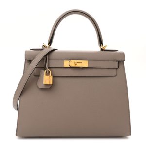 Hermes Epsom Kelly Sellier 28 Gris Asphalte