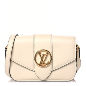 Louis Vuitton Smooth Calfskin LV Pont 9 Cream