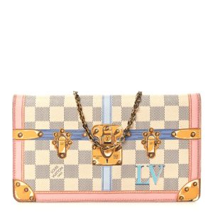 Louis Vuitton Damier Azur Summer Trunks Pochette Weekend