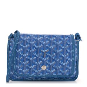 Goyard Goyardine Plumet Wallet Clutch Sky Blue