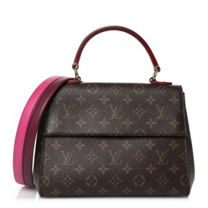 Louis Vuitton Monogram Cluny BB Bordeaux Fuchsia
