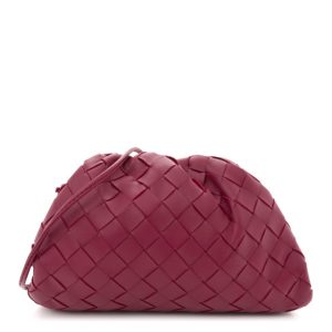 Bottega Veneta Nappa Intrecciato The Mini Pouch Amaranto