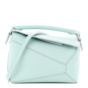 Loewe Calfskin Mini Puzzle Edge Bag Iceberg