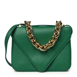 Bottega Veneta BOTTEGA VENETA Calfskin Mount Envelope Bag Jungle