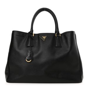 Prada Saffiano Lux Large Tote Black