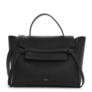 Celine Grained Calfskin Mini Belt Bag Black