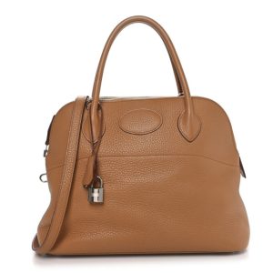 Hermes Taurillon Clemence Bolide 31 Tabac Camel
