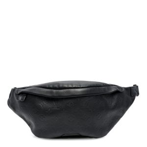 Louis Vuitton Calfskin Monogram Shadow Discovery Bumbag Black