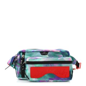 Christian Louboutin Nylon Loubideal Sneaker Sole Belt Bag Blue Multicolor