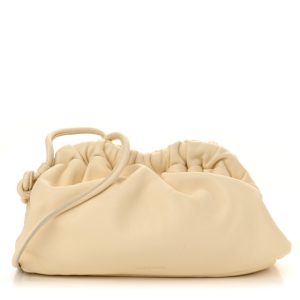 Mansur Gavriel Lambskin Mini Cloud Clutch Pearl