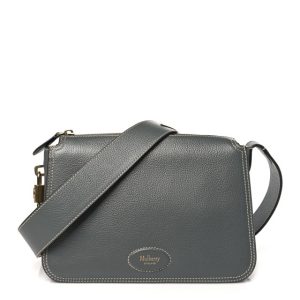 Mulberry Small Classic Grain Billie Crossbody Bag Charcoal