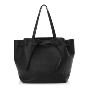 Celine Soft Grained Calfskin Small Belt Cabas Phantom Grey