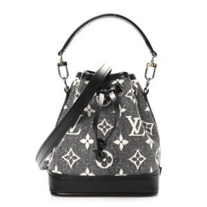 Louis Vuitton Monogram Jacquard Denim Nano Noe Bleu