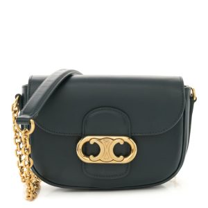 Celine Shiny Calfskin Medium Chain Maillon Triomphe Amazone